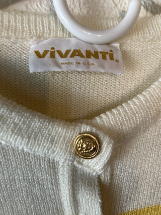 12F Vintage Vivanti Nautical Striped Sweater MTS|77065