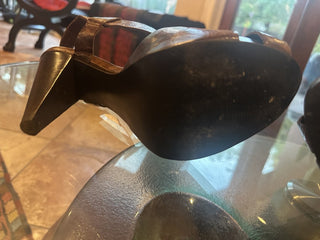 Carlos Santana Strappy Brown  size 8.0 Heels #62 VV MTS|84128