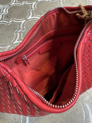 Urban Origs Vegan Woven Red Shldr Bag MTB|68736