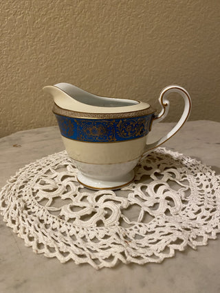 Vtg Noritake Vornay Blue porcelain creamer RCD