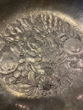 VNTG Aluminum Bowl/ Flower Forged~MTS|114654