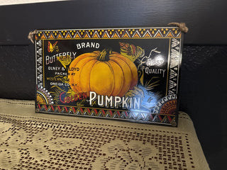 Vintage Andy Rooney Butterfly Pumpkin Sign-RCD|68521