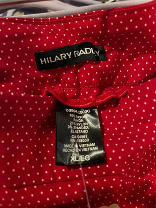 Hillary Radley Red Polka Dot Shorts (XL) RSV|82415