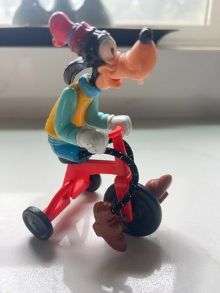 1977 Vintage Goofy on Tricycle Disney Gabriel Industries Bicycle Toy