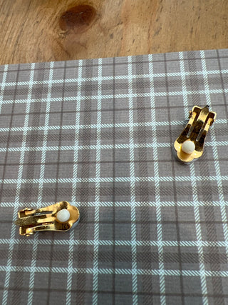Large Gold Star Clip-Ons 80s