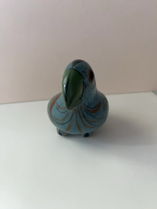 Hand Painted Tonala Mexico Style Parrot