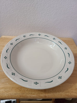 Longaberger Pottery 12" Pasta Serving Bowl, RCD|93409
