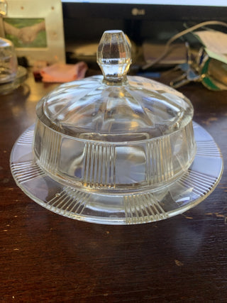 Domed Glass Butter/Cheese Dish|46651