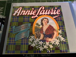 Annie Laurie Authentic Citrus Farm Crate Label EC004 MTS