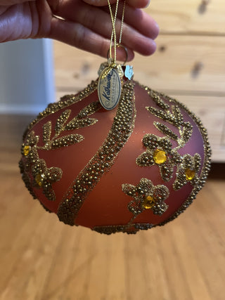 Elegant Pink Glass Ornament B-18 MTS|132868