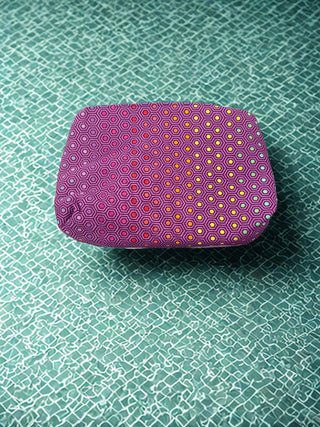 Blue and Multi-colored Make-up Case with Removable  Inner Bag|78793