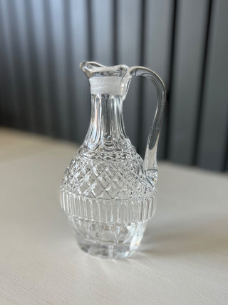 Small vintage crystal pitcher RSV