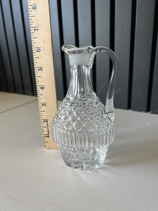 Small vintage crystal pitcher RSV