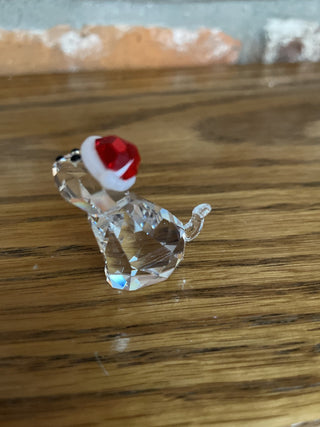 Swarovski Cat W/Santa Hat RSV|134061