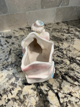 Vintage Baby Nursery Planter by Velco Pink Train RCD|75763
