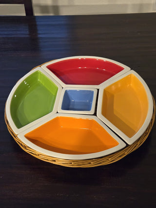 Porcelain divided appetizer Platter RCD