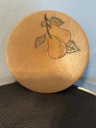 Pear Footed Dish Clay Artisan MTS