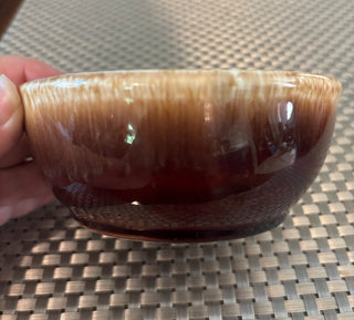 McCoy USA drip glaze pottery bowl NM MTS