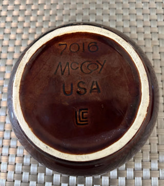McCoy USA drip glaze pottery bowl NM MTS