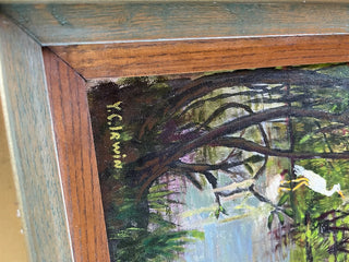 Original egret oil painting RSV|117100