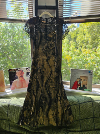 Vtg Carol Little Evening Dress Size 10 MTS|100933