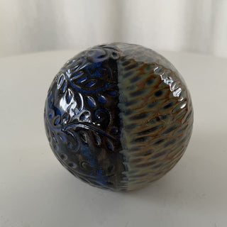 Earth tones ceramic paperweight RSV