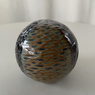 Earth tones ceramic paperweight RSV