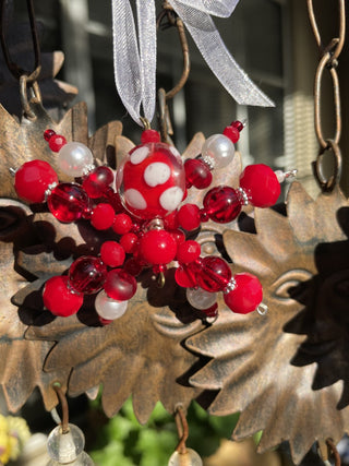 Spider Sun Catcher red polkadot|63632