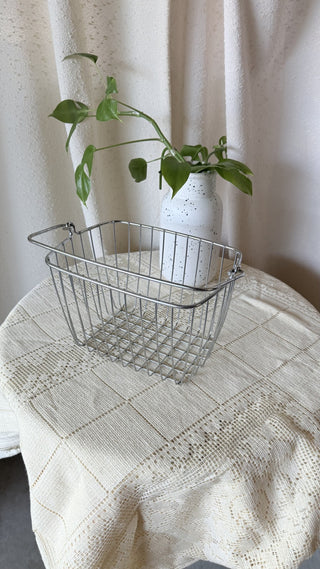 Chrome Basket w/ Handle (LZD - RSV)|95819