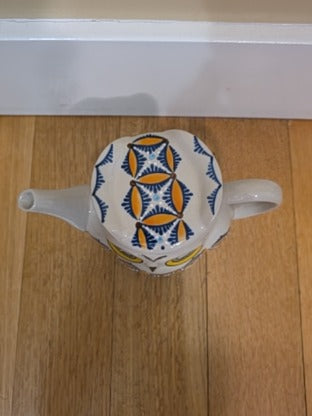 RF Royal Hand Painted Owl Teapot