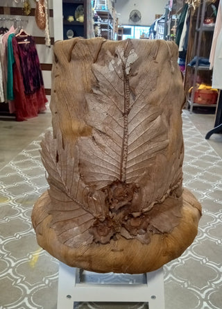 MW Organic Leaf Vase|72286