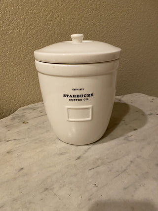 2002 Starbucks Abbey Barista ceramic canister RCD|158829