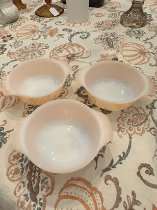 Fire-King Peach Luster Baking Dish MTS|105091