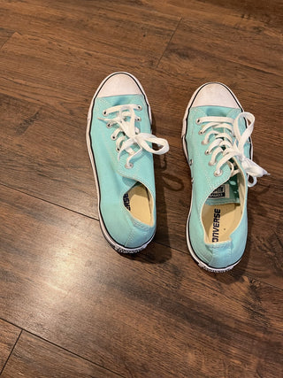 Women's Size 10 Teal Converse Shoes RCD|117392