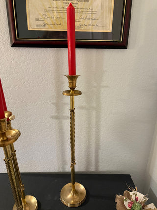 Vintage 18 inch brass candlestick 18 inch RCD