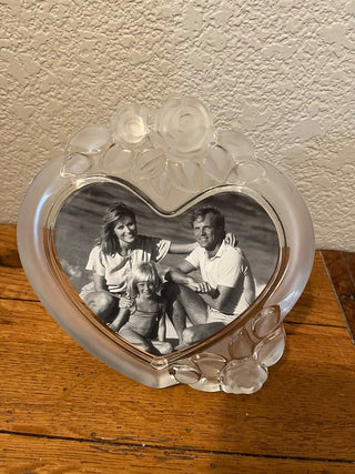 Clear Glass Heart Picture Frame RCD