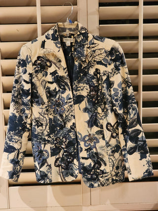 Blazer Coldwater Creek Blue/ Cream Floral RSV|64607