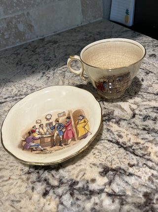 Orange Royal Winton Grimwades Tea Cup & Saucer RCD|72146
