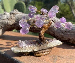 Amethyst Gemstone Bonsai Tree of Life 1 RCD|65010