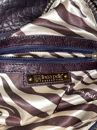 Linea Pelle Dark Purple Dylan Imperial Purple Leather Bag MTS