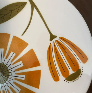 MIKASA MID CENTURY MODERN DUPLEX 12" ROUND PLATTER BEN SEIBEL EXCELLENT CONDITION JAPAN (KJS) RCD|63424