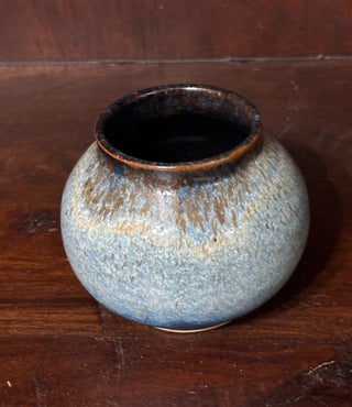 Sally Reilly blue&brown pottery NM MTS
