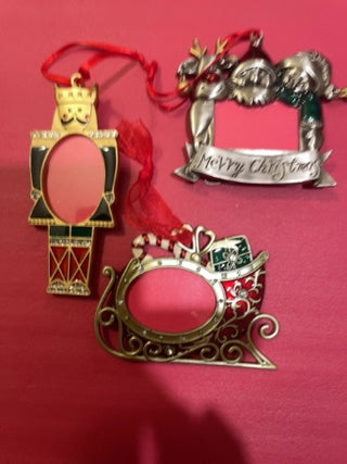 Christmas picture frame ornaments