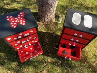 DM: Disney mouse pair of end tables (2)