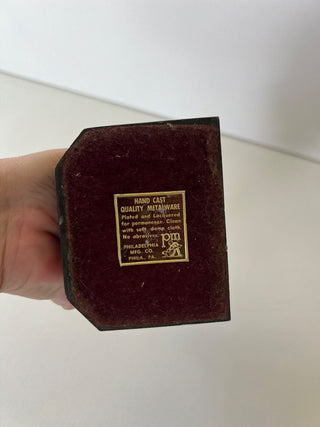 Antique brass column book end RSV