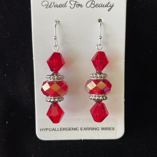 red drop earrings RSV