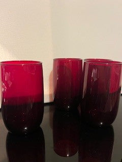 #2575 Ruby Red Tumblers 4-Set RSV|127142