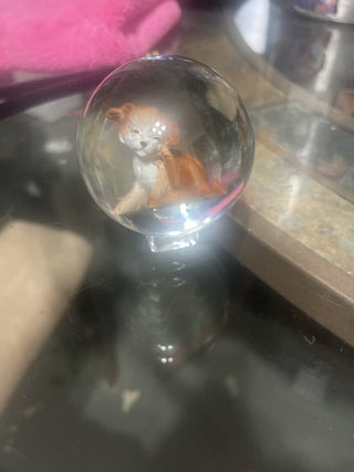 dog marble with stand rsv