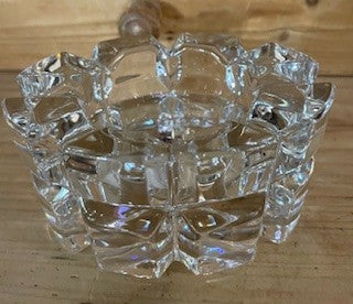 Vtg Bohemia Czech Republic Clear Crystal Oval  RCD