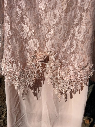 Vintage After Dark Lace Formal Dress